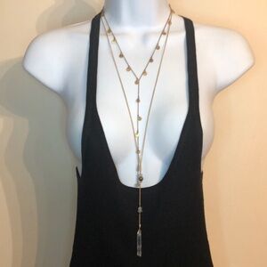 Curated Bundle Boho Style Long Necklace Native Gem & More Layered Look Trendy 2.